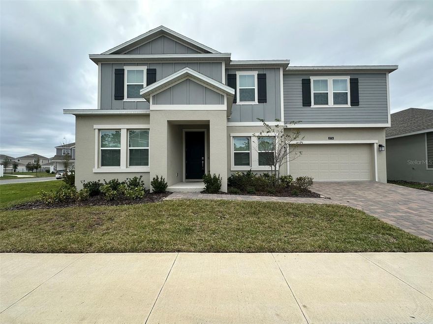 Welcome to this spacious five-bedroom, four-bath home in the newly built Bridgewalk Community, featuring a flexible floorplan with a first-floor bedroom, large family and dining areas, an upstairs game room, and a luxurious primary suite with dual walk-in closets. Ideally located near Narcoossee Elementary and Middle Schools, major shopping and dining, Lake Nona Medical City, Orlando International Airport, and East Lake Tohopekaliga, this community offers amazing amenities, poo, playground, dog park, trails, a scenic pond and boating lifestyle. Rent includes lawn care. Act now! This one won't last long! All applicants are required to do a credit and background check. Renters insurance is required.