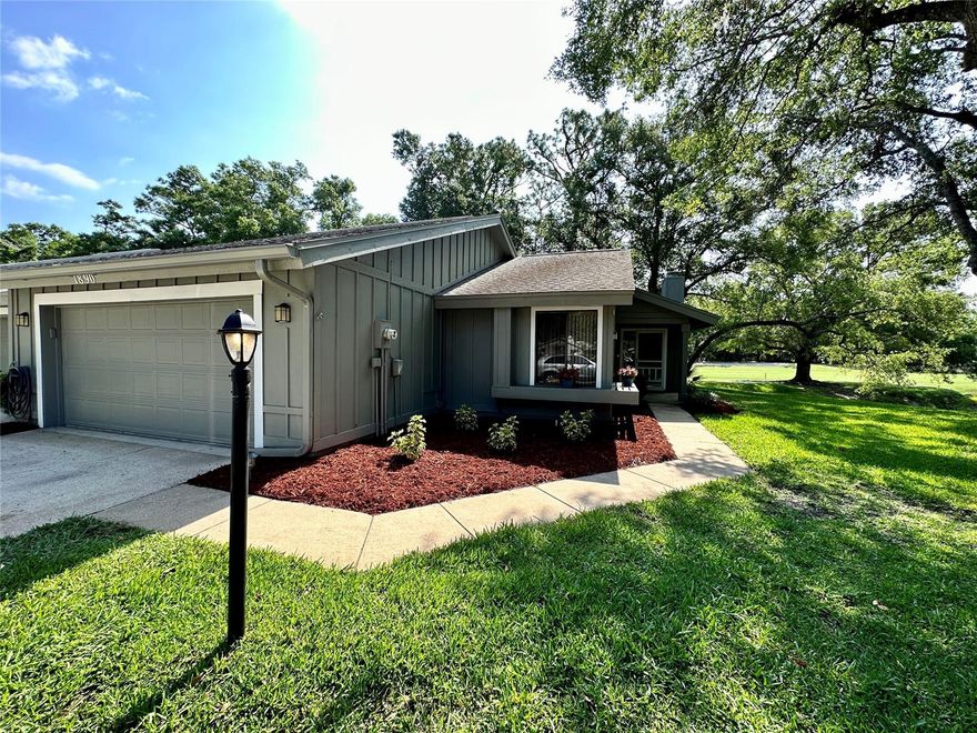 Introducing this stunning 3 Bedroom, 2 Bath, 2 Car Garage, one story end unit condominium which is nestled within the luxurious Spruce Creek Fly In Community. This exquisite fully furnished condo boasts breathtaking views of the lush greenery of the golf course and the serene beauty of the Golf Villas. As you step inside this large open floor plan you are amazed by the high ceilings, large windows with plantation shutters, and elegant finishes throughout. The spacious tiled living room offers ample seating for entertaining guests or simply relaxing after a long day, a raised hearth stone fireplace and adjacent dining area which is perfect for intimate dinners or family gatherings. The updated kitchen features top-of-the-line stainless steel appliances, sleek quartz countertops, glass tile back splash, soft close drawers, and ample storage space, with pull outs. The primary suite is a true retreat with wood floors, updated ensuite and a spacious walk-in closet. Two additional bedrooms provide plenty of space for guests, or a growing family. Come enjoy the large, covered screen porch that can be used for an exercise room, extra office, or just room for afternoon relaxation. Enjoy the best of outdoor living with access to the community and World-class amenities. The Monthly HOA Fee for the Golf Villas of $ 385.00 which covers building insurance, common areas, lawn, community pool, and roof. The annual POA Fee of $1,700 covers the airport runway, taxiways, and 24-hour security. The airport (7FL6) has a 4,003 x 178-foot paved runway with VASI lights, paved taxiways, helipad, GPS approach, aviation fuel pumps, guest tie-down spaces & aircraft services. An optional membership to The Spruce Creek Country Club offers several tiers to fit your needs so you can enjoy a championship golf course, tennis courts, pickleball, fitness facilities, a private restaurant & pool. Take advantage of the community which offers easily access to your home from wherever your travels may take you. With its prime location, luxurious amenities, and stunning views, this condo offers a lifestyle like no other. Do not miss out on this rare opportunity to own a piece of paradise. Measurements & data are subject to errors, omissions or changes and should be verified. ;Water: City