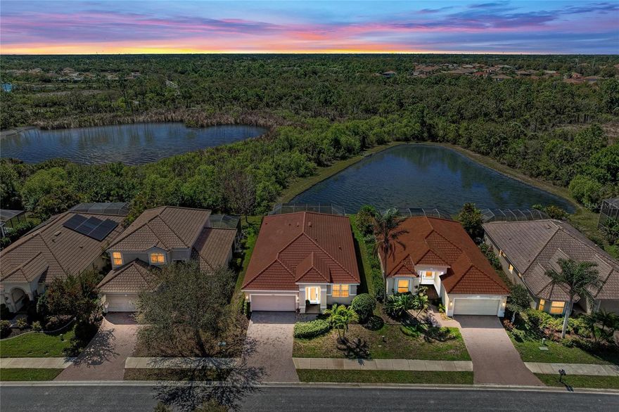 Great pool home in Stoneybrook! This well-maintained residence features 3 bedrooms, 2 bathrooms, and two spacious living areas, offering plenty of room to relax and entertain.

Situated on a premium water and preserve lot, the home provides exceptional privacy along with serene views of nature and wildlife. The newer heated saltwater pool and spa create the perfect setting to unwind—whether you're enjoying peaceful mornings or beautiful sunset evenings. Picture cage with travertine tile creates the ultimate outdoor living space. UPDATES: HW HEATER 2025, ROOF 2024, HVAC 2022, POOL 2022, Water OSMOSIS System.

Upon entry, you’re welcomed by a bright living and dining room. The kitchen is centrally located and overlooks a second living area, all with views of the backyard oasis. The split floor plan offers two guest bedrooms and a full bath on one side of the home for added privacy.

The primary suite is thoughtfully designed with a versatile bonus space—ideal for a home office, fitness area, or nursery. The en-suite bathroom features dual vanities, a soaking tub, walk-in shower, and a generously sized walk-in closet.

The kitchen is spacious and opened to the dining room/living room with views of the pool and private water view. There is a small desk built into the kitchen. 

Located in the gated community of Stoneybrook, residents enjoy a wide array of amenities including a resort-style pool, clubhouse, movie room, fitness center, basketball courts, tennis and pickleball courts, hockey rink, and sand volleyball court.