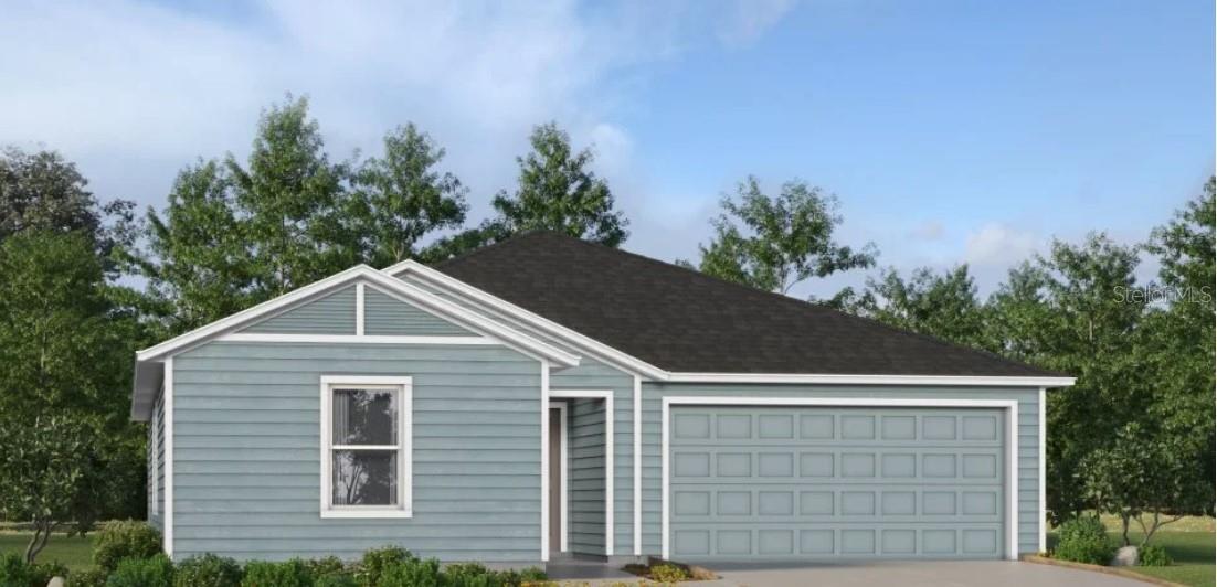 This new single-story home is a modern take on a classic design. Down the foyer is a spacious and open-plan family room which has direct access to the cozy dining room, well-equipped kitchen and attached patio, perfect for everyday living. In a private corner is the owner’s suite with a convenient adjoining bathroom, while on the opposite side of the home are three secondary bedrooms to offer restful retreats.