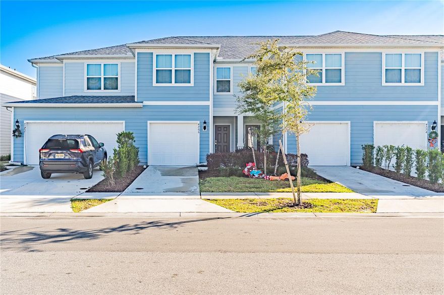 Welcome to this gorgeous two-story townhome featuring a serene water-view backyard with no direct rear neighbors and an attractive Coastal exterior. This move-in-ready home includes an appliance and window-blind package, 3 bedrooms, 2 full bathrooms, a powder room, a one-car garage, and a private back patio. The spacious first floor is perfect for entertaining, offering an open-concept layout that seamlessly connects the gathering room, café, and kitchen, along with a convenient powder room. The kitchen is beautifully appointed with a pantry, bright white cabinetry, a white subway tile backsplash, Lagoon quartz countertops, and elegant porcelain tile flooring. Upstairs, the Owner’s Suite provides a relaxing retreat with a generous walk-in closet and a spa-like en-suite bathroom featuring a double-sink quartz vanity, linen closet, private water closet, and walk-in shower. Two additional bedrooms, a secondary bathroom, and the laundry room are also located on the second floor, offering privacy and comfort for everyone. Cypress Cay is a beautiful new townhome community located in the heart of Kissimmee, offering resort-style amenities including a pool and cabana, playground, half-court basketball court, dog park, walking trails, and a fiber network with up to 1-Gigabit internet speeds. Ideally situated, this home provides convenient access to I-4, SR-417, Osceola Parkway, International Drive, Apopka-Vineland Road, The Loop, Disney, Old Town, and SeaWorld, all just minutes away. Please be aware that pest control ($25) is not included in the rental price. Don’t miss this opportunity, schedule your private showing today!