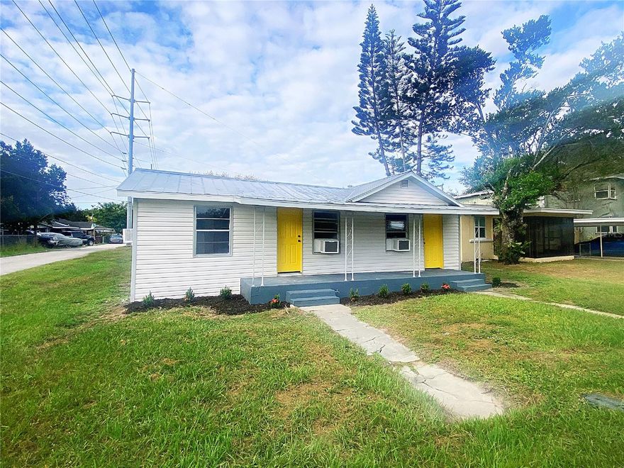Welcome to this fully remodeled 2-bedroom, 1-bath half duplex, offering comfort, convenience, and modern updates throughout. Step inside to find a bright and inviting living space featuring new luxury vinyl plank flooring, a freshly painted interior, and an updated bathroom. The kitchen has been completely remodeled and is equipped with brand-new appliances, making meal prep a breeze, while new window units provide year-round comfort. Outside, enjoy a private entrance, a shared front porch perfect for relaxing, and the added convenience of included lawn care. With a freshly painted exterior and thoughtful upgrades throughout, this home is move-in ready and waiting for you!  Pets are welcome! No smoking or vaping!