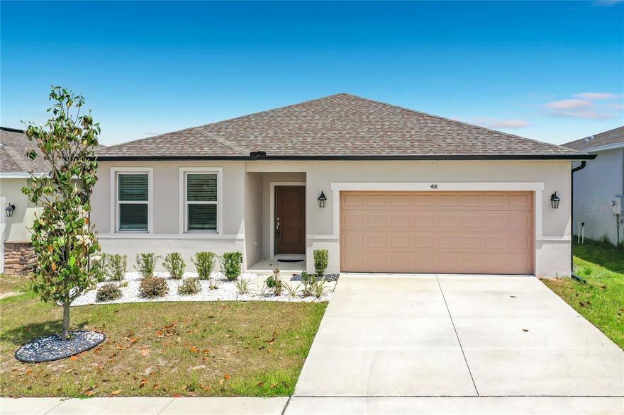 Welcome to this beautifully maintained 4-bedroom, 3-bathroom home in the growing community of Mascotte. Offering a perfect blend of comfort, style, and functionality, this move-in ready residence is ideal for both families and those seeking extra space. Step inside to discover an open and inviting floor plan with abundant natural light, neutral finishes, and spacious living areas designed for modern living. The kitchen features ample cabinetry, generous counter space, and a layout that flows seamlessly into the dining and living areas—perfect for entertaining or everyday enjoyment. The primary suite provides a private retreat with a well-appointed en-suite bathroom and plenty of closet space. Three additional bedrooms offer flexibility for guests, family and/or home office. One of the additional bedrooms also features its own private bathroom, making it perfect for guests, in-laws, or a private home office setup. The remaining bedrooms offer flexibility for a variety of needs, and the three full bathrooms ensure convenience for everyone. Outside, enjoy a well-kept yard with room to relax or personalize to your liking. The attached two-car garage and wide driveway provide plenty of parking and storage options.
Located in a quiet neighborhood with easy access to nearby shopping, dining, and major roadways, this home offers both tranquility and convenience. Don’t miss your opportunity to own a spacious home in one of Central Florida’s up-and-coming areas—schedule your showing today!