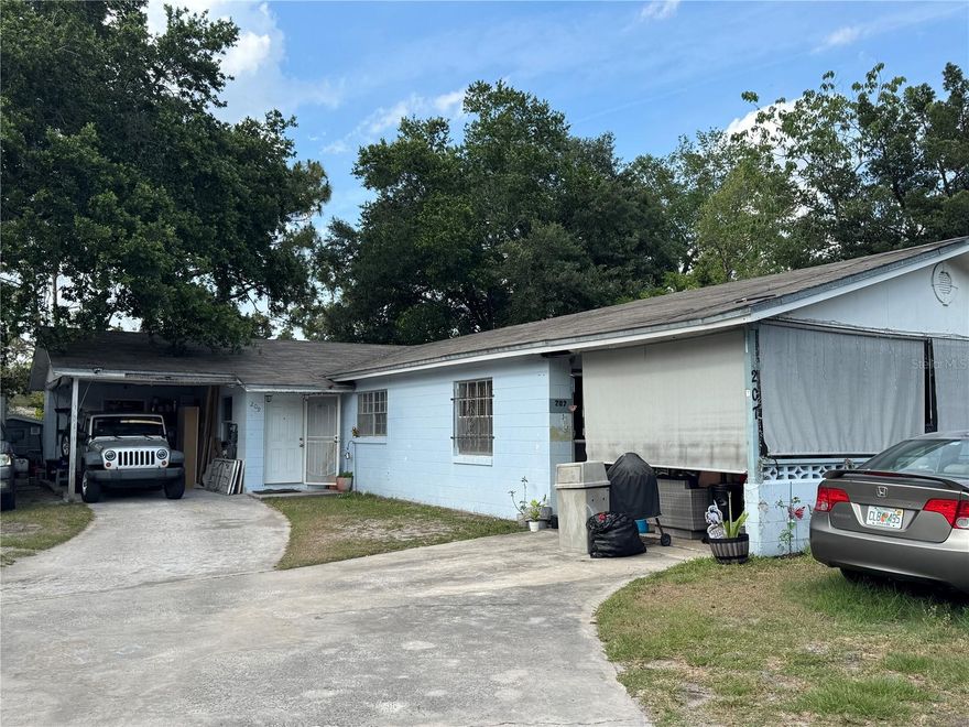 Rare opportunity to own a duplex in Orlando with NO HOA!  Located in the heart of the tri-cities (Edgewood, Pine Castle, Belle Isle), this property offers excellent investment potential and is zoned R-3 multi-family, with possible future development potential for up to three units such as a triplex, subject to buyer verification. The foundation was stabilized in 2020 to give peace of mind, other upgrades include new stove and electric range(2024), new water heater (2025).  Inside, the kitchen cabinet has been upgraded to white shaker. Location is the key! Only a few miles from The Florida Mall, Downtown Orlando, and Orlando International Airport. Minutes to FL 528, I-4, major thoroughfares and restaurants.  This is a perfect investment opportunity for one to add to their portfolio. Close to everything but tucked away on a peaceful street, this home is all about modern living done right. Don't miss out - schedule your showing today! Adjacent building is also for sale.