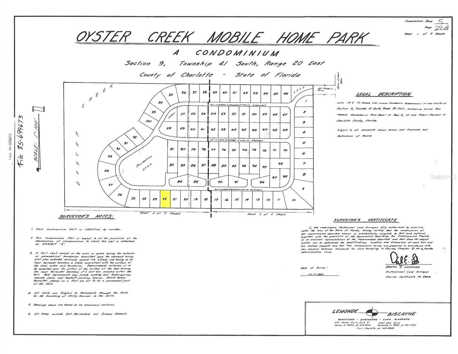 OYSTER CREEK MHP - Land
