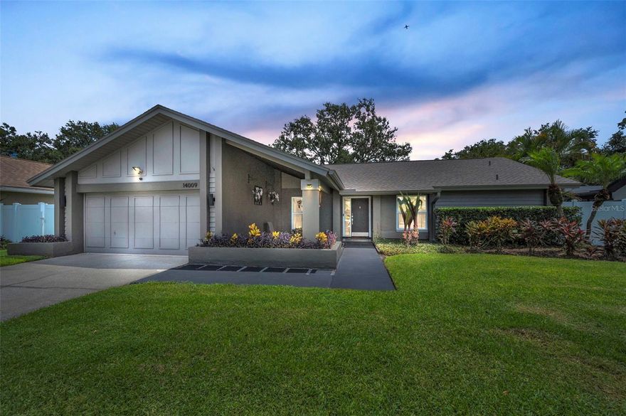 A Rare Carrollwood Village Gem — Fully Updated, Thoughtfully Designed, and Ready to Impress. Welcome to 14009 Middleton Way, where modern elegance, timeless comfort, and Florida lifestyle come together in perfect harmony. Tucked away on a quiet cul-de-sac in the heart of Carrollwood Village, this beautifully updated 5-bedroom, 3-bathroom pool home offers everything today’s discerning buyers are searching for—spacious interiors, quality upgrades, and an unbeatable location. From the moment you arrive, the pride of ownership is clear. The freshly painted exterior, mature landscaping, and inviting front entry set the tone for what lies inside: a warm, welcoming space designed for both everyday living and stylish entertaining. The fenced in backyard is secluded making hot summer afternoons or even cool winter nights the place to be. This is more than a home — it’s a lifestyle, right in one of Tampa’s most sought-after communities. Schedule your private tour today and experience the magic of Middleton Way for yourself. Fence 2024, gutters 2023, windows and sliding doors 2021, salt water pool pump 2023, exterior and interior paint 2025.