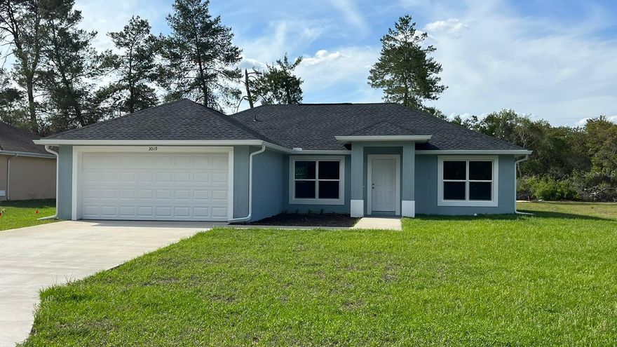 Brand New Construction! Welcome to this beautiful Brand New single-family home, perfect for a family looking for a comfortable and spacious living space. This charming home boasts three bedrooms and two bathrooms, providing ample space for everyone to relax and unwind. The open-concept living and dining area is perfect for entertaining guests or spending quality time with loved ones. home features vaulted ceilings in social areas and waterproof luxury vinyl plank flooring throughout. Wood soft close cabinets are accompanied by stainless steel appliances and dishwasher. Upgraded finishes like recessed lighting and ceiling fans make this a very desired model. The backyard is a great space for outdoor activities and family gatherings. The home is located in a quiet and family-friendly neighborhood, with easy access to local schools, parks, and shopping centers. Don't miss out on the opportunity to make this lovely home your own!