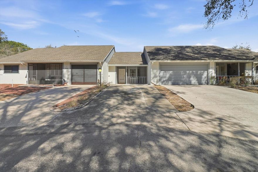 MOTIVATED SELLER! Welcome to this inviting 1-bedroom, 1-bath home located on a quiet dead-end street in the desirable 55+ community of Parkside Village. This well-maintained residence features an oversized Florida room that is fully screened and windowed, under-roof front porch, eat-in kitchen, large bedroom with double closet, and tub/shower combo in the bathroom. Washer and dryer are included in sale. Enjoy an ideal location within the community on a dead-end street and directly across the street from Central Ridge Community Park. Park amenities include: pickleball & tennis courts, horseshoe pit, pet friendly walking trails, park benches, shuffleboard court, and scenic lake views of Lake Beverly. The affordable HOA fee covers weekly curbside trash collection, internet, cable, and road maintenance. Call to schedule a showing today!