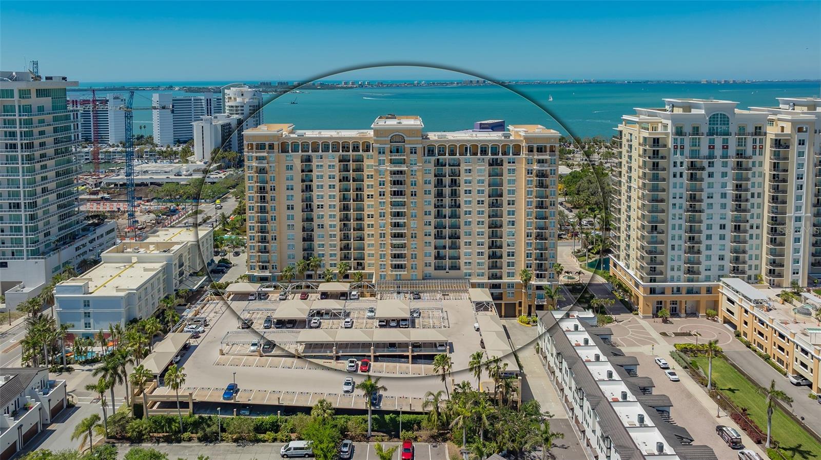 Welcome to Renaissance, where city sophistication meets relaxed coastal living. Perched on the 11th floor of one of Sarasota’s most sought-after addresses, this 2-bedroom, 2-bath condo offers beautiful city views, a thoughtfully laid-out open floor plan, and balcony space perfect for morning coffee or a sunset cocktail. Inside, the home features a classic kitchen with light wood cabinetry, tiled flooring, and an updated backsplash, all of which are maintained in pristine condition. The adjacent dining and living areas are bathed in natural light, highlighted by neutral tones and elegant crown molding that add to the inviting ambiance. The primary suite features a spacious en-suite bath and ample closet space, with a split-bedroom layout that provides privacy for guests. An in-unit laundry room adds convenience to everyday living. Renaissance offers exceptional resort-style amenities including 24/7 security, two guest suites, a heated pool and spa, fitness and aerobics centers, hot rock saunas, massage rooms, a club room with fireplace and TV, a business center, media room, library, conference space, outdoor grilling area, and Wi-Fi throughout the lobby. HOA fees cover cable, internet, water, sewer, and trash. Just outside, The Bay Park, currently featuring free yoga, live music, and community events, sits across the street, along with Van Wezel Performing Arts Center, Publix, Whole Foods, downtown shopping, dining, theaters, and more. The beach is just a short 10-minute drive away. Whether you're seeking a full-time residence, seasonal getaway, or investment opportunity in Sarasota’s vibrant downtown core, this beautifully maintained condo delivers the perfect blend of comfort, convenience, and location.