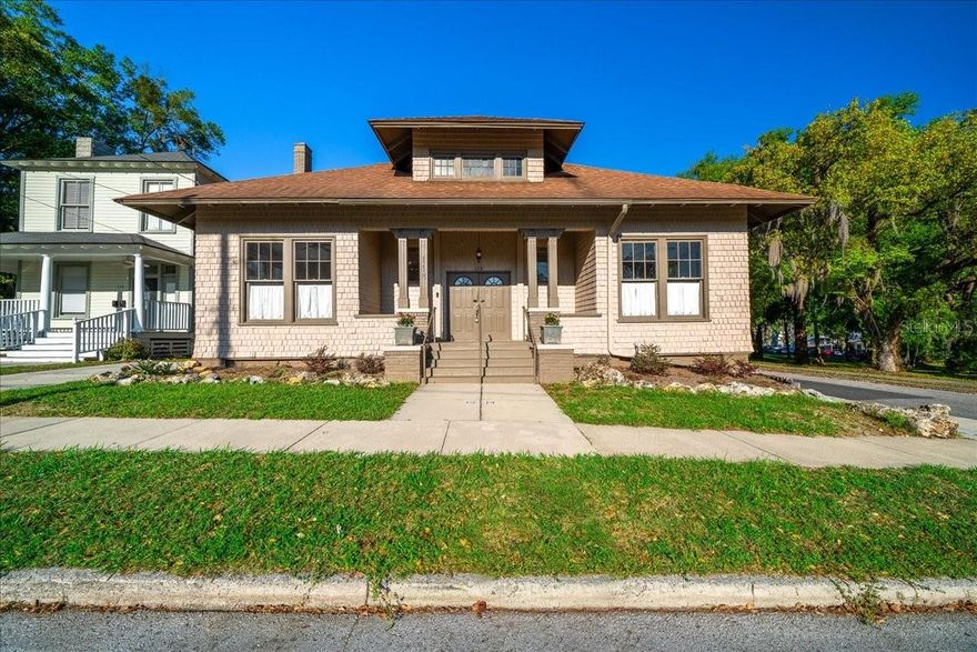 Charming Historic Women’s Club of Ocala | Endless Possibilities in the Heart of Ocala!!!

Own a true piece of Ocala history with the iconic former Women’s Club, built in 1914 and ideally located in the highly sought-after Historic Tuscawilla District, just moments from Downtown Ocala and adjacent to Tuscawilla Park. Nestled within the city’s dynamic Midtown Revitalization area, this property is surrounded by a growing collection of new businesses, dining, and cultural destinations.

Zoned FBC (Form-Based Code), this unique property offers exceptional flexibility for residential, commercial, or multi-family use—making it an outstanding opportunity for investors, entrepreneurs, or visionaries seeking a one-of-a-kind space.

Inside, you’re welcomed by a charming entryway flanked by two versatile rooms, perfect for offices, meeting spaces, or private suites. The interior showcases original hardwood floors complemented by select updates, preserving its historic character while enhancing functionality. The expansive main hall is truly the centerpiece, featuring soaring cathedral ceilings and a stage—ideal for events, performances, or creative reimagination.

Additional highlights include two separate multi-stall restrooms, a balcony level with additional space, and handicap accessibility via a rear deck with ramp. This property qualifies for a Community Redevelopment Agency (CRA) grant which can be applied for through the City of Ocala, offering added value and potential for improvements.

With its rich history, flexible zoning, and prime location in a rapidly evolving district, this property presents a rare opportunity to create something extraordinary. The possibilities here are truly endless.