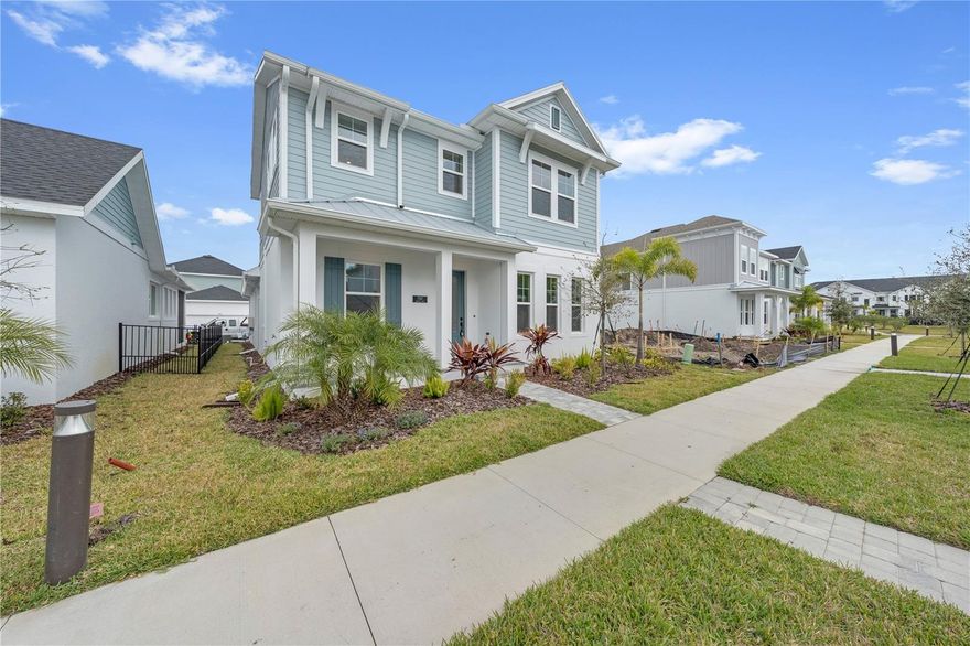 Experience the perfect blend of style and resort-style living in this brand-new Bullhead floor plan by David Weekley Homes, now available for a
preferred 12 to 18-month minimum lease in Emerald Landing at Waterside, Lakewood Ranch. This open-concept home features soaring
vaulted ceilings, a gourmet kitchen with a gas cooktop, and a first-floor Owner’s Retreat complete with a tray ceiling package, quartz countertops throughout, and Florida shutters on all windows. Designed for modern functionality, the main level includes a private enclosed study, a laundry room with a new washer and dryer, and a Culligan whole-home water softener system. Upstairs, a natural-light filled loft and two additional bedrooms—provide the ultimate flexibility for guests or a home office. The living space extends outdoors to an upgraded, screened-in lanai perfect for relaxing in Florida’s beautiful weather. This energy-efficient home includes high-impact hurricane windows, ceiling fans throughout, and a private rear-entry two-car garage. Residents enjoy a maintenance-free lifestyle with HOA-covered landscaping and immediate access to world-class amenities. A charming sidewalk leads from your front door directly to the heated lakeside pool, clubhouse, and pickleball courts. STEPS from King Fisher Lake, you can enjoy a scenic ferry ride or a brief stroll to the shops, dining, and Farmers Market at Waterside Place Or just a quick few minute walk! 

Available now, this residence offers a rare opportunity to experience the best of Lakewood Ranch in a pristine, move-in-ready home. Note: The home being built to the right of this one has an estimated completed by June 1st 2026, these listing photos were taken a few months prior. 
**Tenants responsible for Water, Electric, and Renter's Insurance! Available for move in starting May 1st 2026**