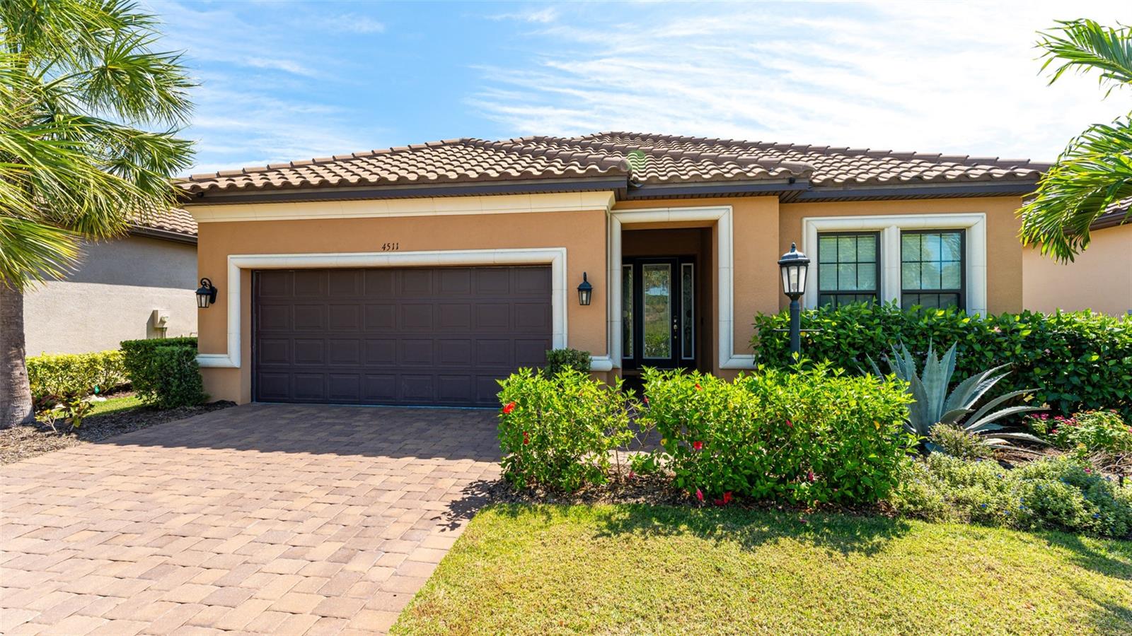 AVAILABLE JANUARY & APRIL 2026 AT $8,500 AND OFF SEASON 2025 at $4,500/MONTH (UTILITIES INCLUDED). ESPLANADE AT LAKEWOOD RANCH! This beautiful turnkey home with magnificent views of the 12th fairway and serene views of a lake and the many birds and other wildlife from the covered and screened lanai is located on a quiet cul-de-sac. As you enter through the front door, the great room floor plan is open to the well-appointed kitchen and is perfect for entertaining, high ceilings, crown molding, wood grain flooring, natural stone countertops and backsplash. There are 2 bedrooms, 2 bathrooms, a spacious den/office that can be an additional bedroom for a guest (there is a Murphy Bed in there), a laundry room, and a two-car garage. The gated Esplanade Golf and Country Club is truly amenity-rich, from the 18 Hole Championship Golf Course, Lagoon Style Pool & Spa with Private Cabanas, Pool Side Bahama Bar, Resistance Pool, 2 Fitness Centers, Formal Dining in the Club Restaurant with Bar Overlooking Golf Course, Pizza Kitchen, Tennis Courts, Bocce Ball, Pickle Ball and much more! Membership Transfer fee is $250. Nearby access to I-75, a short drive to UTC Mall where there is an abundance of shopping and dining choices. Take a short drive to the beautiful gulf coast beaches of Anna Maria Island. *Small dog up to 35lbs may be considered with owner's approval with a non-refundable pet fee.*