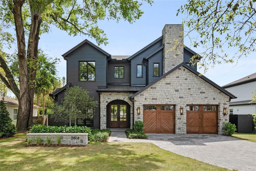 PRESENTING THE NEWEST WINTER PARK RESIDENCE BUILT BY M. LAHR HOMES! Just completed, this stunning custom level home has come together perfectly with design and finish features that have to be seen in person to be truly appreciated.  The combination of a fantastic floor plan that integrates perfectly with the expansive covered outdoor patio/pool/spa/outdoor space makes this house feel nothing less than a resort.  This entire outdoor area is an incredible natural four (4) season extension of the interior living space! The home boasts an unparalleled combination of function, elegance and aesthetics.  Simply....more detailed, functional, and higher quality than typical Winter Park new construction.  The prominent, timeless, and elegant features of this home's exterior are the first taste of the professional design and the experience continues once entering and touring this home and property. 
Please see floor plans included in photos and CLICK ON TOUR LINK FOR A COMPREHENSIVE VIDEO WALK THROUGH TOUR.  Located in a great Winter Park location in the highly desirable Audubon K-8/Winter Park High School District. Minutes to DT Orlando, Baldwin Park, DT Winter Park, WP Park Ave. Shopping, Winter Park Village, Advent Health Village, Orlando Regional Medical Center, Lake Highland Prep., and more.  One of Central Florida's most dynamic areas!  You will not find a better opportunity to secure a recently completed, highly detailed, unique luxury home in the WP area that offers the feel, presentation, and function of 2814 Parkland Drive.