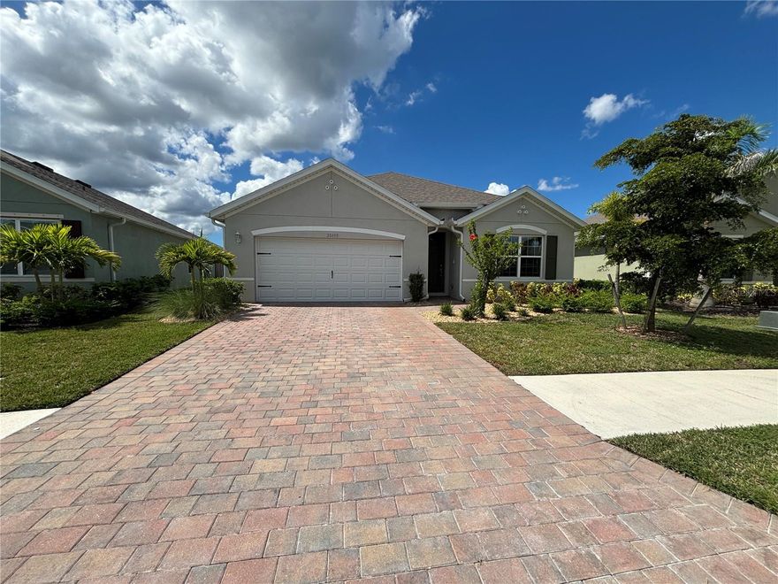 FIRST & SECURITY ONLY! Brand-New 4-Bedroom Home in Magnolia Landing – Move-In Ready! Welcome to this stunning new construction home in the highly sought-after Magnolia Landing community! Offering 4 bedrooms, 2 bathrooms, and 1,828 sq. ft. of beautifully designed living space, this single-family home is perfect for modern living. Step inside to an open-concept layout with stylish finishes, abundant natural light, and a spacious living area that flows seamlessly into the gourmet kitchen—complete with sleek countertops, stainless steel appliances, and a large island, perfect for entertaining. The primary suite is a private retreat featuring a luxurious en-suite bath and a generous walk-in closet. Three additional bedrooms provide flexibility for guests, a home office, or a hobby space. Enjoy Florida living at its best with a covered lanai, ideal for morning coffee or evening relaxation. A 2-car attached garage provides ample storage. Located in Magnolia Landing, residents enjoy gated security, a championship golf course, clubhouse, resort-style pool, and more! Don't miss your chance to own this brand-new home—schedule your showing today!