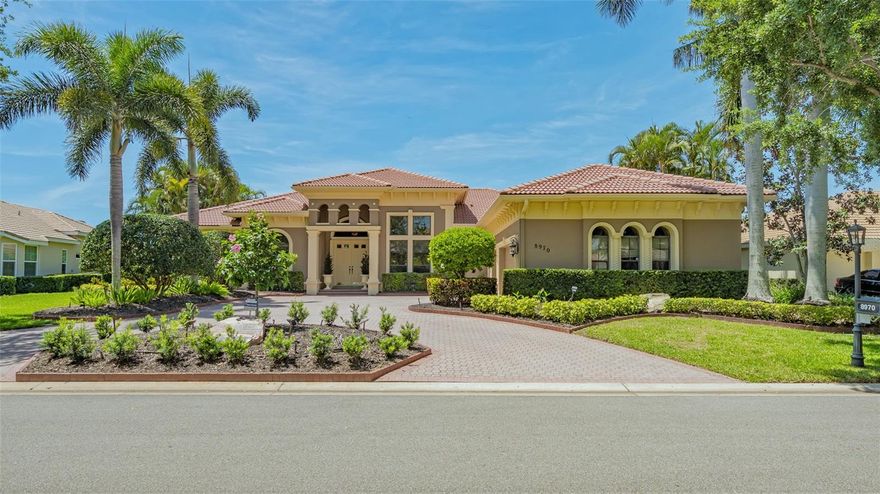 Here is the one you have been waiting for. Over 4,000 sq. ft. of air conditioned luxury on one floor. 4 very generous bedrooms, office with built-ins, expansive bonus room with entertainment center & built-in TV & 3 1/2 baths. This custom built John Cannon home is situated on a private lake lot backed by preserve. Heated pool & spa, outdoor kitchen with serene views & total privacy. 3 car garage includes loads of storage cabinets. Soaring ceilings, tile throughout living area with real hardwood floors in other rooms except one bedroom. Large kitchen with wood cabinets, granite counters, upgraded appliances & breakfast nook. Spacious master bedroom with walk around shower, dual sinks & counters, large jacuzzi tub & 2 walk in closets. All guest bedrooms are over sized. Silver Oak is located on Palmer Ranch close to shopping, Legacy Trail & minutes to world famous Siesta Key Beach. All homes in Silver Oak were built by Sarasota's highest rated custom home builders.