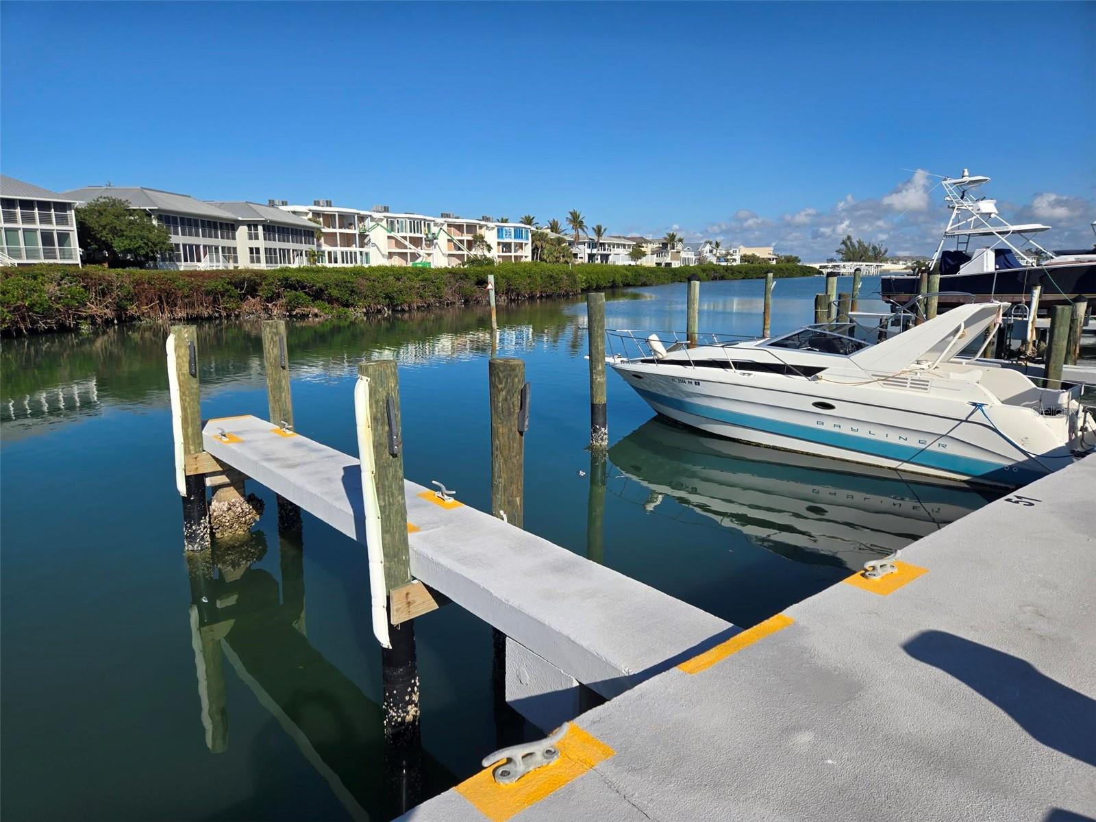Uncle Henry’s Marina Boat Slip #51 measures 34 feet long and 20 feet wide. Uncle Henry’s Marina is located on the north end of Gasparilla Island and situated between Markers 20 and 22 on the Intracoastal Waterway. It is a full-service marina including fuel stations, boat ramp, rest rooms, daily dock employee and surveillance equipment on site for security purposes. Please do not walk the docks without permission. Ownership is not fee simple but a sublease estate.