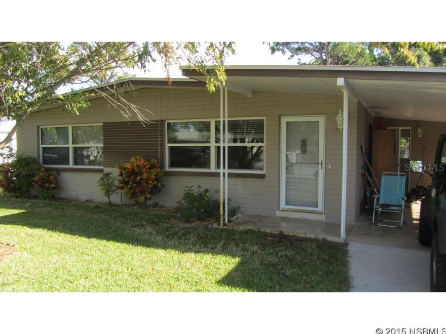 Don't miss this one! Priced to sell!!! Cute, move in ready 2/2 in Islesboro  that was updated in 2011. Updates included new roof and new wind rated windows! Beautiful terrazzo and tile floors!  Natural gas stove, and hot water heater. New concrete driveway in 2015. Short drive to the beach, river, three golf courses, Turnbull Bay fishing, parks, shopping and restaurants/entertainment and a short hop to Port Orange. Perfect for the new family, winter and retired residents! ;Water: City