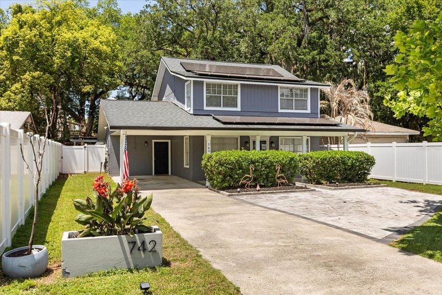 One or more photo(s) has been virtually staged. Nestled in the heart of established College Park, this thoughtfully updated home blends charm, functionality, and modern efficiency. Major improvements offer peace of mind, including a roof and A/C replaced within the last five years, along with solar panels that provide meaningful energy savings.

The backyard is truly a standout—designed as a private oasis with lush turf, a screened-in porch, pergola, and expansive paver patio. Whether you’re hosting friends or enjoying a quiet evening at home, this space offers the perfect balance of comfort and entertaining.

Inside, the first floor features an open-concept layout with vaulted ceilings that create an airy, inviting atmosphere. French doors lead seamlessly to the outdoor living space, bringing in natural light and extending your living area. The kitchen flows effortlessly into the main living and dining spaces, making everyday living and gatherings feel connected and easy.

Upstairs, brand new carpet adds a fresh, move-in-ready touch, while the layout provides a comfortable separation between living and private spaces.

Located just minutes from College Park’s shops, dining, and parks, this home offers both convenience and a true neighborhood feel.