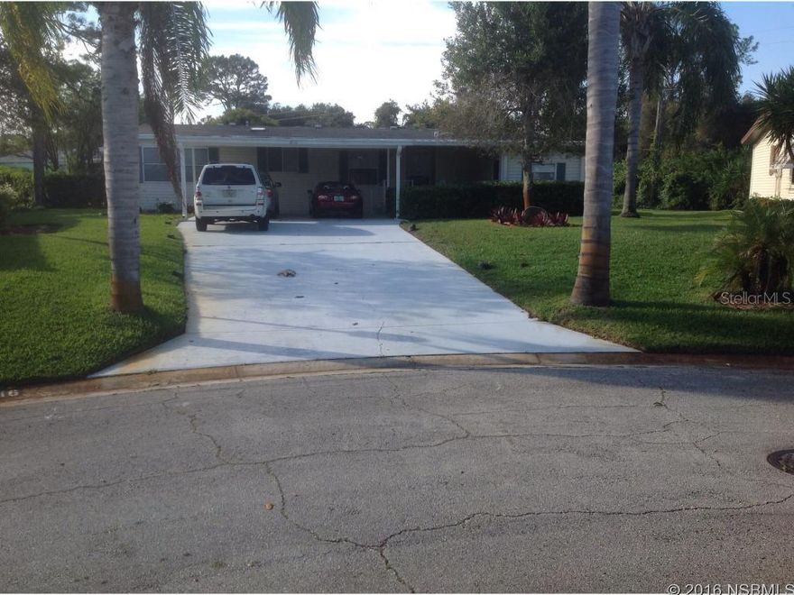 Well kept 3 bedroom/2bath home on a quiet  cul de sac.....Enclosed glass titled  porch w/air conditioner overlooking a large backyard and a nice enclosed private courtyard area.  New wood kitchen cabinets with new countertops, lazysusan, title backsplash and bookcase for your cookbooks.  Home has wood laminate flooring and carpet.  Eat in kitchen area and inside laundry. Painted in pleasing colors.  Double carport and front porch area. A must see home!!! ;Water: City