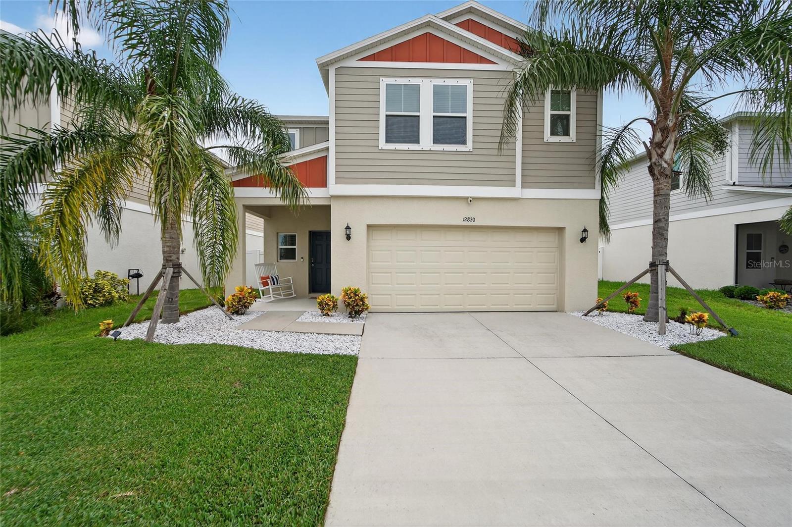 **SELLER OFFERING $5K TOWARDS CLOSING COSTS ** Built in 2020, this modern 5-bedroom, 3-bath home offers over 2,400 square feet of open living space and a MILLION DOLLAR VIEW! The kitchen features elegant QUARTZ countertops, light grey cabinetry, SS appliances, and a spacious closet pantry for ample storage. Sliding glass doors offer SCENIC POND VIEWS and fill the space with natural light, seamlessly connecting the kitchen to the large backyard and open family room. A FIRST-FLOOR BEDROOM and full bath adds convenience for guests, in-laws, or a home office setup. Upstairs, the EXPANSIVE primary suite serves as a private retreat, complete with a luxurious en-suite bathroom and a LARGE walk-in closet. In addition, you'll find four generously sized bedrooms along with a versatile bonus area—perfect for a media room, playroom, or additional lounge space. The showstopper, though, is the LARGE, fenced backyard with JAW-DROPPING water views and NO REAR NEIGHBORS—ideal for outdoor entertaining or relaxing at the end of a long day. With plenty of room to add a pool, garden, or fire pit, the backyard offers endless potential for creating your perfect outdoor escape. Located in the desirable Triple Creek community, this home is within walking distance of the local elementary school, Goddard pre-school and amenity centers. Triple Creek offers residents secure access to amenities, like resort-style pools and clubhouses, 2 fitness centers, tennis and basketball courts, dog parks, walking trails, and so much more! Brand-new third amenity center JUST opened! Don’t miss your chance to own this exceptional property in a prime location—schedule your showing today!