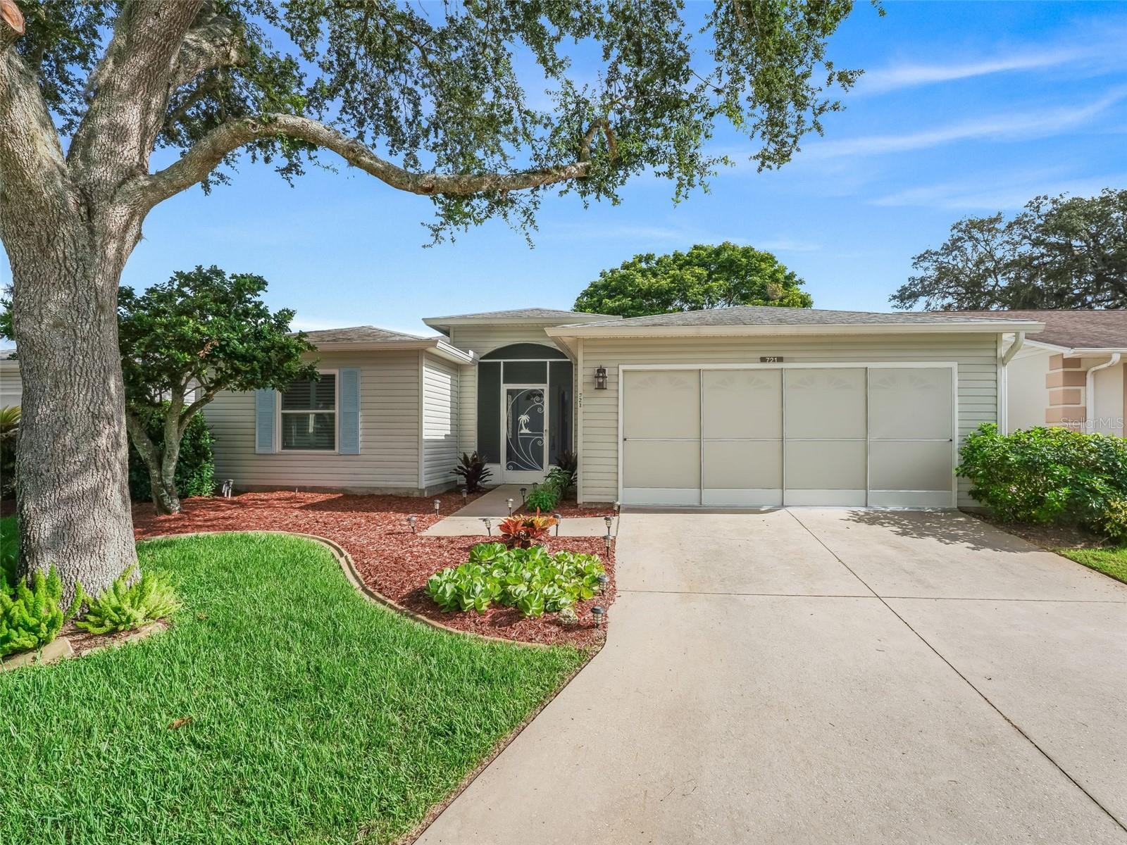 This charming home is located in Pennbrooke Fairways, a gated 55+ community! This delightful Melbourne model features 3bdrs, 2 baths and a 2 car garage. This property has an inviting blend of comfort and style, perfect for both relaxation and entertaining.
Step inside to discover a thoughtfully designed open floor plan that seamlessly connects living spaces. Flooring through-out (no carpet). The heart of the home is its beautifully appointed kitchen featuring stunning Corian countertops, cabinets w/pull-outs, newer appliances, and a dinette. The large laundry rm has a washer/dryer, a long counter top and several cabinets for extra storage. The primary bdr has plenty of ample space including an en-suite with a large walk-in closet, step in shower, a long vanity and double sinks. Enjoy your favorite drink while relaxing in the large screened lanai with sliding acrylic windows. This home also offers a brand-new HVAC system installed in 2025, The roof was replaced in 2019, hot water heater (2017), all windows replaced with dbl panes in 2010 (excluding the mstr bath). Golf cart (as-is) will convey. Pennbrooke Fairways is a 55+ community with a low monthly HOA fee of $255.00 that includes cable, internet, lawn mowing, edging, boat & RV parking and storage! There is a 24 hour guarded security gate, pools, golf courses, restaurant, pro shop, fitness center, tennis courts, bocce ball, pickleball, cornhole, shuffleboard plus 2 rec centers. Pennbrooke is conveniently located with in minutes of Publix, Walgreens and The Villages Brownwood Town Square...where there is plenty of shopping, dining, medical and entertainment.
