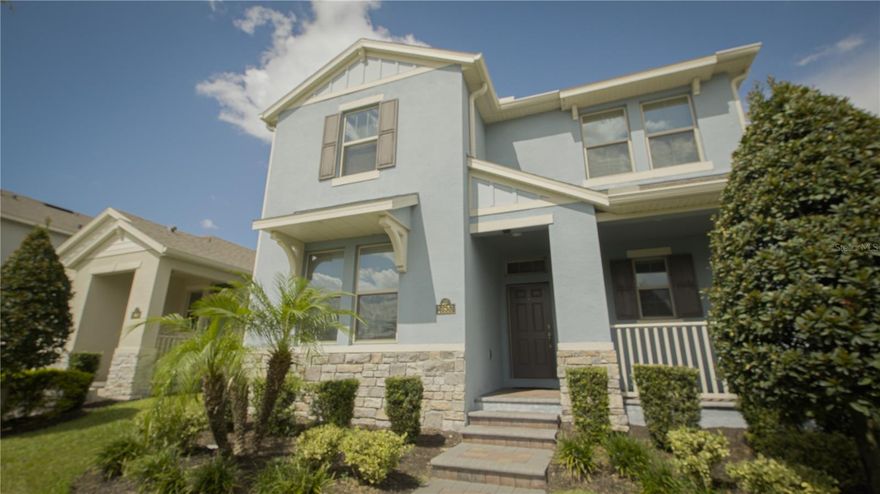 Discover this modern two-story home in one of Winter Garden’s premier communities with resort-style amenities. Built in 2020, this 4 bedroom, 3.5 bathroom residence features an open-concept floor plan with soaring ceilings and abundant natural light. The first floor offers a private en-suite bedroom ideal for guests or multi-generational living, while the spacious owner’s suite is located upstairs for added privacy. The kitchen connects seamlessly to the main living and dining areas, designed for comfort and entertaining. Community amenities include four pools, two clubhouses, two fitness centers, dog park, open fields, playgrounds, and walking trails. A+ rated newly built schools are nearby, and a Publix is located at the entrance of the community for convenience. Enjoy evening views of the Disney fireworks right from your new home, with easy access to major highways, shopping, dining, and Orlando’s top attractions. Schedule your showing today.