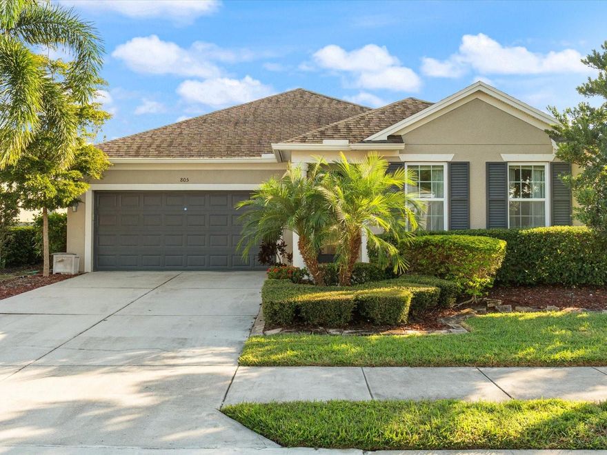 Looking for a great location in Sarasota? Look no further than this 2016 built 3-bedroom, 2-bathroom, waterfront home nestled in the Whitaker Park Community. When you step inside you immediately notice the welcoming, open, floor plan with its massive Living & Dining rooms, overlooking and with direct access to the Lanai and backyard. The heart of the home, the kitchen, has gorgeous, higher level GRANITE countertops, an oversized island with pendant lighting, pantry, hood vent, & tile backsplash. An added feature is the BONUS ROOM, offering space for an office, den, or gaming room. The Owner’s Bedroom is adorned with a large, tray ceiling, enormous 12’ closet, an en-suite bathroom with dual sinks, HUGE fully tiled shower that is durable & easy to maintain, private water closet, and a convenient linen closet. Outside there’s not only a screened and covered lanai, there’s also a large patio for outdoor grilling, tanning, or container garden. The property has public water & public sewer, there is NO FLOOD INSURANCE REQUIRED, and the home is 100% hurricane protected. Low monthly HOA fee of $219 includes lawncare! Quiet neighborhood, yet minutes to the I-75, and University Town Center, this ideal locality is convenient for daily commutes, school runs, shopping, medical care, and to the #1 rated beach in American, Siesta Key Beach. Don’t wait on this Florida gem, get your slice of paradise before it’s gone!