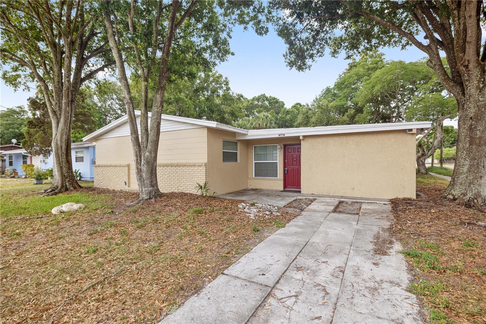 Location! Location! Location! Home located in thriving highly desirable "Gandy-Sun Bay South neighborhood" 3 bedrooms, 2 bathrooms, plus office with split floor plan all in one story. The home features elegant hardwood tile floors in the living area, tile in the bedrooms, and an open layout ideal for relaxation and entertainment. The kitchen features granite countertops, a bar area, open kitchen space, and stainless-steel appliances. Master Suite has double closets. Fenced in back yard, Hurry! Homes like this don't last long!