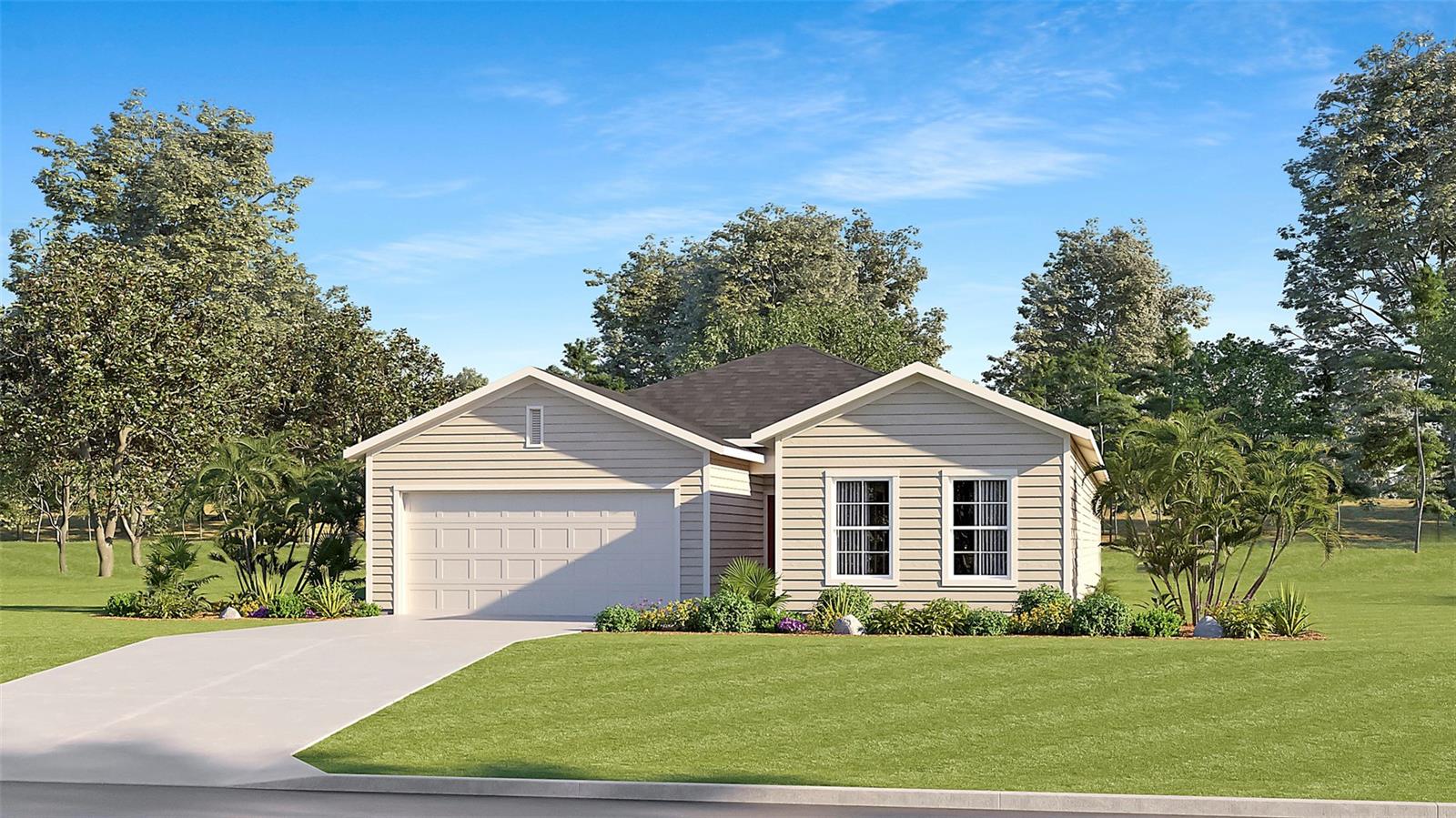 Under Construction. Welcome to your ideal modern retreat—a brand-new single-story home boasting a Next Gen® suite with separate entrance, private bedroom, living area, and kitchenette—perfect for extended family or even a hobby space. The open-concept main living area blends kitchen, dining, and living space, while the screened porch offers a serene spot to relax outdoors. With three bedrooms including a luxe owner’s suite, this home delivers thoughtful design and valuable versatility.