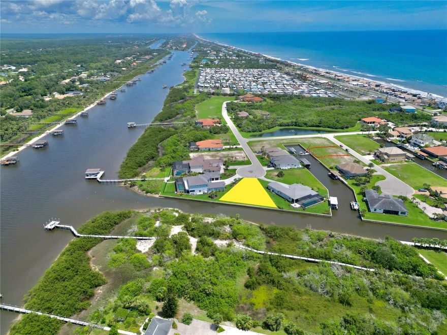 Discover the perfect canvas for your dream waterfront home! This vacant and cleared saltwater canal lot is nestled in the prestigious gated community of Shelter Cove in Flagler Beach. Featuring a sturdy bulkhead and direct access to the Intracoastal Waterway, this property is a boater's paradise. Enjoy the best of both worlds, with the ocean just steps away and serene waterway views right from your future backyard.

Shelter Cove offers a low-maintenance, relaxed lifestyle with a low HOA fee that includes lawn care and access to the community pool and clubhouse. This sought-after neighborhood combines coastal charm with modern convenience, making it an ideal spot for your new home. Don't miss this rare opportunity to own a prime waterfront lot in a location that truly has it all! Owner Financing Available!