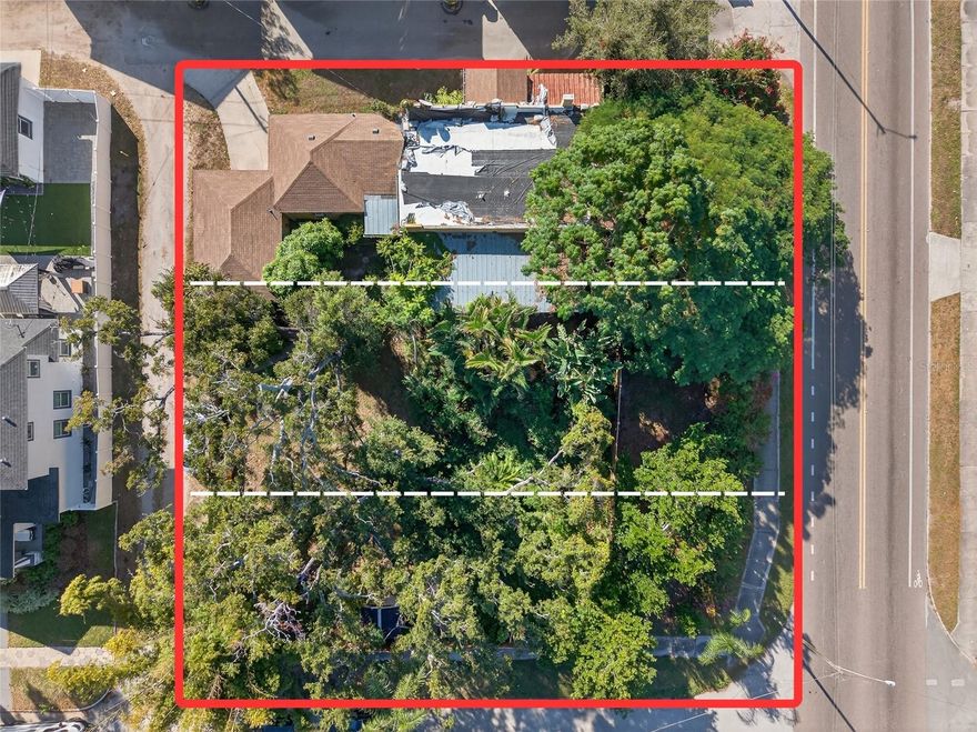 Opportunities like this don’t come around often in North Kenwood. Sitting on a TRIPLE LOT in one of St. Pete’s most desirable historic neighborhoods, this Mediterranean-style home is full of potential for the right buyer. The existing 3 bedroom, 2 bath residence showcases timeless architectural character and offers a solid foundation for customization or enhancement. Beyond the home itself, the expansive lot opens the door to a variety of future possibilities, whether restoring a classic property or exploring redevelopment options (buyer to verify triple lot details and development potential with the county). Surrounded by ongoing revitalization, new construction, and beautifully restored homes, this property delivers flexibility, upside, and an exceptional location near downtown St. Pete, Central Avenue, and the arts district.