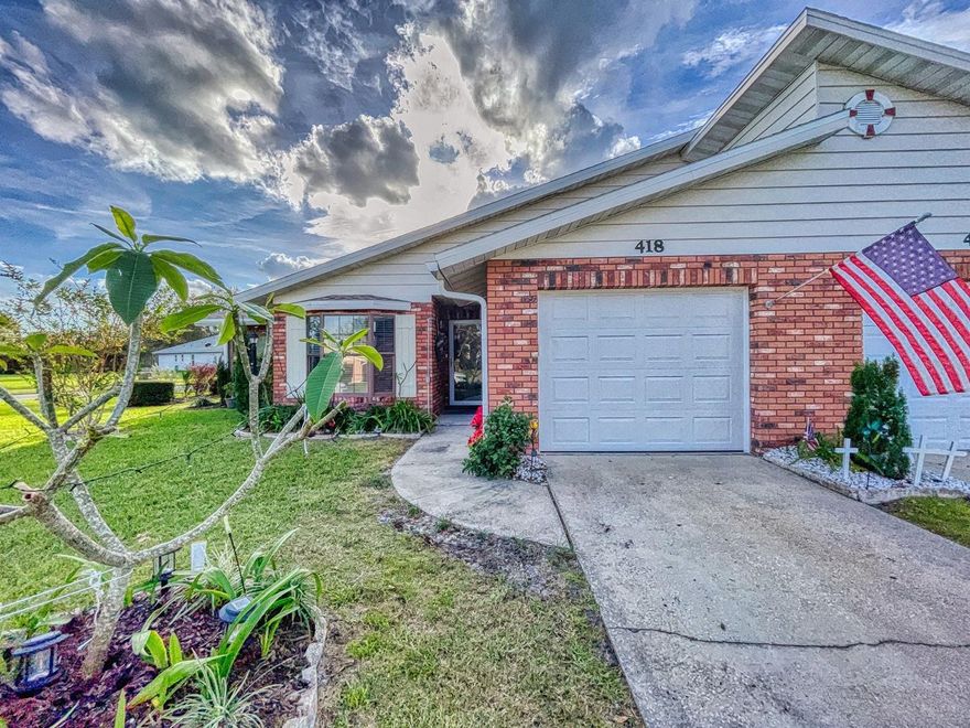 Come By and see this Beautiful home in Shangri La Village. The Owner used a touch of class upgrading this home. New Roof in 2021,Freshly painted inside and outside, Kitchen was remodeld recently with Quartz countertops, stainless steel appliances, Farm sink as well as all new lighting through out. Wood Blinds in the Kitchen. Laminate flooring through out the home. Both Bathrooms have also been redone. Electric Fireplace ,New Garage Door as well as Storm  Shutters .In The Florida room the owner has installed Solar Shades. On the Outside of the home the owner put in a shed. Beautifully Landscaped to make this home Complete. Minutes from shopping ,the Beaches and All the great fishing that the intercoastal waterway has to bring as well as an  Hour away from Orlando International Air Port ,Cruise Terminals,and Attractions ;Water: City