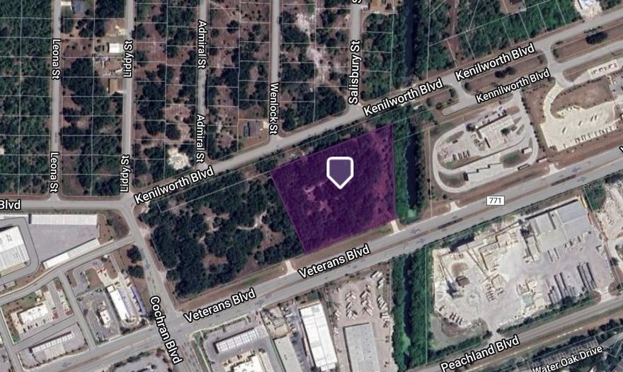 **AMAZING 4 ACRES INDUSTRIAL INVESTMENT OPPORTUNITY** CITY WATER AND CITY SEWER AVAILABLE** Featuring 399 feet of frontage on Veterans Blvd and a median cut for left turns, this property offers a very convenient access. With rear ingress and egress via Kenilworth Blvd leading to the signalized intersection of Cochran Blvd, it is centrally positioned in the thriving Murdock Retail and Business District. Adjacent to the property, you will find prominent establishments such as Publix, Walgreens, Home Depot, Super K, Kohl's, and Best Buy. Just half a mile to the west, major retailers like Target and Walmart Supercenter are situated. Conveniently, I-75 is just a 5-minute drive east on Veterans Blvd, where a selection of hotels and grocery stores are located. Invest today in the fastest growing area in the country!