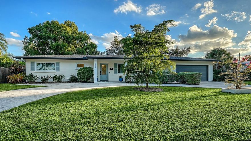 Welcome to 2426 Wisteria Street, a Southgate favorite that captures the easygoing charm of Sarasota life. This stylish three-bedroom, two-bath home has been updated from top to bottom and lives large with nearly 1,600 square feet of sunny, open space. Inside, warm luxury vinyl floors flow from room to room, and the kitchen shines with granite countertops, Whirlpool and JennAir stainless appliances, and a Culligan water filtration system, ideal for everyday cooking or hosting friends. Plantation shutters bring a coastal touch, and smart-home features powered by Apple HomeKit make life simple with just a tap or voice command. Big-ticket updates are done, such as newer roof, air-conditioning and water heater (2024), plus impact windows and a Tesla solar system to keep energy bills low. You can relax knowing this home is as efficient as it is beautiful. Go outside to your private backyard oasis with screened lanai, paver patio and space to add a pool if you wish. There are even a storage shed and a two-car garage with a convenient circular driveway. Tucked in a quiet, non-flood zone street with no HOA, you’re just minutes to Southside Village, Sarasota Memorial Hospital, downtown restaurants and arts scene, and Siesta Key’s beaches. Whether you’re ready to settle in full-time, enjoy it seasonally or continue its successful rental story, this Southgate home is furnished and move-in ready and waiting for you. See why life on Wisteria Street feels so right and schedule your visit today!