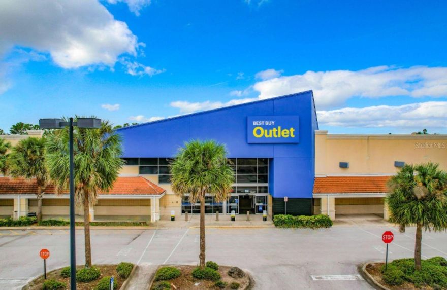 Best Buy at
the
West Oaks
Town Center, Ocoee, FL. Best Buy is a BBB+ credit rated, long-term tenant. Built in
2000, the property offers 46,112 square feet of space on a 4.03-acre lot, with 291 feet of prime frontage
along
West Colonial Drive. It’s in a high-visibility, high-traffic area that draws over 52,000 vehicles
day. The site is well-equipped with two exterior loading docks and 191 surface parking spaces,
providing convenience for shoppers. Best Buy recently renewed their lease for an additional five years,
offering a reliable net operating income of $589,200 annually, with one option for another five-year
extension. Located within the thriving Orlando MSA, this property is part of a vibrant retail corridor
with nearby national brands, making it a high-demand investment. The area is surrounded by strong
demographics, with over 233,000 residents within five miles and a median household income of more
than $63,000. Additionally, the growing population and large daytime workforce in the surrounding
area make this property a standout opportunity for investors.