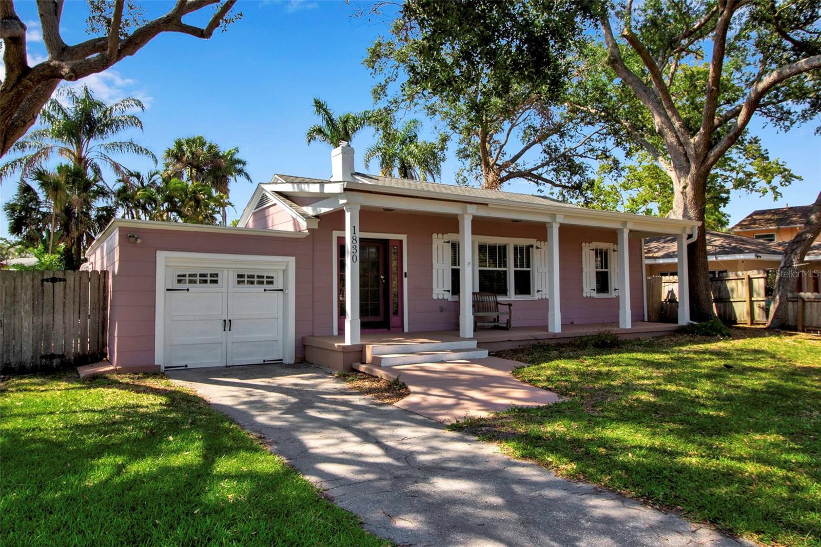 Fantastic opportunity to enjoy the quiet serenity of living on Ware's Creek! This adorable home has wonderful views of the creek for morning coffee and watching and listening to the sounds of nature waking up. Throughout the day you will see a bounty of wildlife from Manatees and dolphin, to all birds imaginable who flock to the Creek night and day. But this home is much more than days on the front porch, you can also enjoy your days and evenings out back in your own private paradise. The lap pool is as relaxing as it can be beneficial to your exercise routine. The sun deck can be used for outdoor dining and entertaining your guests. At first glance, the size of this home is deceiving. It has a lot of space and high ceilings, along with a small breakfast nook off the kitchen and spacious entryway that can be used as additional living area. There is a one car garage, separate utility, storage room inside and completely fenced yard. This parcel also includes frontage on Ware's Creek, where several home owners have built docks. Permitting must be applied for and verified with the County. A stones throw to downtown Bradenton and all it has to offer! Come see this wonderful home and you will fall in love.
