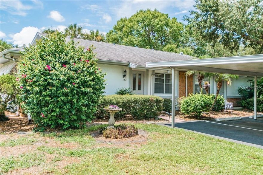 Enjoy the resort lifestyle in this Kings Point 55+ community! Unfurnished annual rental, no pets & no smoking spacious 2/2 condo, with a Florida room, oversized GOLF CART GARAGE, interior laundry and 2 covered parking spaces directly in front of the condo. This home has ceramic tile throughout the living spaces, kitchen & both bathrooms and laminate in both bedrooms. The kitchen features granit counters, granite-composit sink, plenty of storage & counter space, and newer stainless-steel appliances. Rent includes sewer, water, trash, basic cable, internet, pest control and all grounds maintenance. Kings Point is a 55+ resort style community, with 2 golf courses, 2 beautiful clubhouses, 2 resort style pools, Olympic size indoor pool, hot tubs, tennis courts, MULTIPLE PICKLE BALL courts in 2 locations, shuffleboard, lawn bowling, an elegant spa, multiple clubs and activities, restaurants & bar, all in this 24-hr gated community....ALL included with the rent as well! Centrally located to multiple hospitals, boating, fishing, beaches, TPA airport and all of the sports & entertainment in the Tampa Bay area.