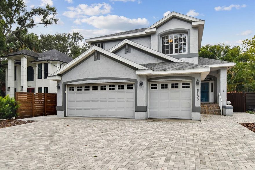 3 Bedroom, 2 Bathroom, 3 Car Garage Home with Den and Oversized Living Room in the prestigious Ballast Point Community of South Tampa. Minutes from Downtown Tampa, MacDill AFB, and Bayshore Boulevard. The Home has great street presence - an updated Paver Driveway, a Covered Front Porch, and a coveted 3 Car Garage. Once inside, the impressive 30’ x 22’ Living Room offers so many possibilities for both Personal Time and Entertaining. The attractive Wood Laminate Flooring is laid on the diagonal and draws you into the home and highlights the Open Floorplan of the Living Room, Kitchen, and Breakfast Room. The Living Room has 3 Ceiling Fans and French Doors with Sidelights. So many Architectural Details adorn the home – Crown Molding, 10’ Ceilings, Arched Openings, Transom Windows, and Built-ins. A Den with Custom Cabinetry lies behind frosted French Doors toward the front of the Living Room. This is perfect for an Office, a Playroom, or even as a Guest Bedroom. The Chef’s Kitchen is at the back of the Home. It features Stainless Steel Appliances, Granite Countertops, an artistic Tile Backsplash, Tall Wood Cabinetry with Crown Molding, a Walk-in Pantry, and an Island with large Farmhouse Sink. Eat either in the adjoining Breakfast Alcove overlooking the Screened Lanai or more casually on Barstools along the Kitchen Island. The Primary Bedroom is on the 1st Floor and has an EnSuite Bathroom. The Primary Bathroom is lavish with its Built-in Cabinetry, extended Vanity with 2 Sinks and 2 Mirrors, an oversized Walk-in Glass Enclosed Tiled Shower, and Walk-in Closet with plenty of Shelving and Storage. The additional 2 Bedrooms are on the 2nd Floor. They are in perfect condition with Ceiling Fans and Double Closets. The Upstairs Bedrooms share a Full Bathroom with a Tub-Shower. The large Fully Fenced Backyard is like a Tropical Oasis with multiple Mature Trees providing shade and privacy. Relax outside year-round under the Covered and Screened in Lanai with Paver Porch. Additional Features of this Home include easy to access Attic storage and an EV outlet in the Garage. Great location with easy access to South Tampa Entertainment, Shopping, and Restaurants.  Pets (2) permitted (pet screening and owner approval are required) with a $350/pet Non Refundable Pet Fee. The property is Professionally Managed and Maintained. There is a one-time $150 Administration Fee and $75 Application Fee for each applicant 18 years or older. Applicants should have a minimum 600 Credit Score, Gross Monthly Income of at least 2.5 times the Monthly Rent, and stable Rental History (no Evictions or Tenant Collections).