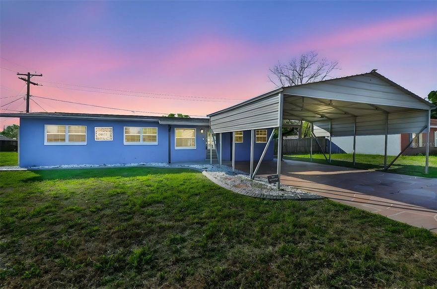 Welcome to this move-in ready home, where comfort, functionality, and value come together in one of Tampa Bay's most accessible coastal communities. This home is an incredible opportunity for first-time buyers or investors looking for a solid rental in a growing area. Step inside to an open living space that flows effortlessly into the kitchen, creating an easy, everyday layout. The kitchen is both stylish and practical, featuring granite countertops, stainless steel appliances, a gas stove, ample cabinetry, and a breakfast bar that makes entertaining simple. This home offers three bedrooms plus a versatile flex room, ideal for a home office, playroom, or guest space, while the full bathroom has been beautifully renovated with a fresh, modern feel. An interior laundry room adds everyday convenience, and major updates include a full re-plumb completed in 2019 and a roof replaced in 2018. Outside, you'll find a spacious screened-in patio overlooking the backyard, along with a brick paver patio and fire pit that create the perfect setting for relaxing or hosting under the Florida sky. A large covered two-car carport provides both protection and functionality, and the generous lot offers room to enjoy and personalize. While the home is located in a flood zone, it remained high and dry during the 2024 hurricanes with no water intrusion, offering added peace of mind. Ideally located just minutes from waterfront dining, marinas, and commuter routes into Tampa, this property delivers an unbeatable combination of lifestyle, location, and value.