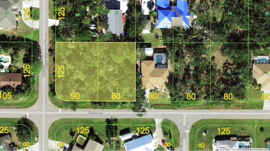 CORNER! CITY WATER! DOUBLE LOT!! CORNER!! No HOA, deed restrictions or CDDs!!! Don't wait until demand exceeds supply!! Not in a area requiring Scrub Jay mitigation per the Charlotte County Property Appraiser website 08/25/23 -please reconfirm during due diligence. This great Residential Single Family Home zoned lot in beautiful Port Charlotte is just waiting for you!! This is nearly half of an acre of the sunny Florida dream. Although out in the scenic Florida landscape, this lot is still conveniently located to shopping, dining, banking, etc. New construction is everywhere you look and you can be part of the action. Information about builders available upon request. Also perfect for self-directed IRA's, 401K's and other investment portfolios. 22.3 MILES TO THE ENGLEWOOD BEACH!