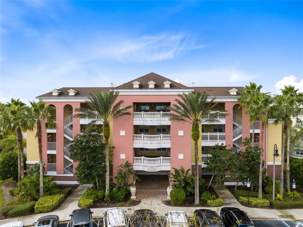 Under contract-accepting backup offers. Must see! This lovely golf-front Reunion Resort condominium is literally “like new” – never rented and barely used and with an active membership with a waiver of deposit to the Reunion Club (a savings of $7,500) for the next owner. The nicely sheltered location offers an expansive private patio that looks directly out onto the par three 15th hole of the Tom Watson signature course and southwest exposure for sunsets over the golf course. Inside you will feel like you just moved in and as if the furniture, housewares and linens were just delivered yesterday – everything is included and it is in immaculate condition. The property enjoys an open-concept design with a split plan where the master bedroom is separated from the two additional bedrooms and all bedrooms have their own private bathroom. It is a perfect layout for a winter getaway with room to accommodate extra family and guests as needed. It is also well situated within the 2,300-acre gated resort, just a short distance to the on-site water park, multiple neighborhood pools, tennis and pickleball courts, fitness facility, mini-golf, the three private signature golf courses and the multiple on-site restaurants and lounges. It is also very close to the newly planned Reunion Resort spa facility (opening date TBD). All this and only 6 miles to the Walt Disney World entrance and 30 minutes to the Orlando international airport. Call today for your private showing.