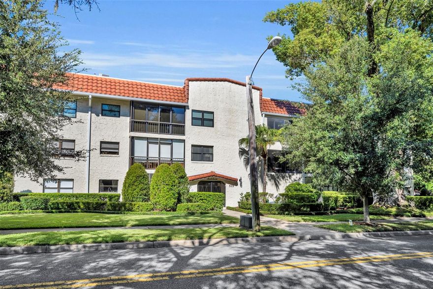 Experience effortless luxury living just blocks from iconic Park Avenue in this stunning, fully renovated condo located in the heart of downtown Winter Park. Perfectly designed for a lock-and-leave lifestyle, this beautifully upgraded residence blends timeless elegance with modern convenience. Step into a beautifully designed foyer entry that opens to bright, open living spaces with treetop views from the screened lanai.
Every inch of this home has been thoughtfully updated—featuring crown molding, designer light fixtures, removal of popcorn ceilings, updated wiring, and plantation shutters throughout. Major systems are also newer, with an HVAC system and water heater (2020) for peace of mind. Gourmet kitchen is appointed with  quartz countertops, white shaker cabinets, stainless steel appliances, dramatic backsplash and under cabinet lighting.  Custom built-ins in dining area for additional storage.  Large Owner’s Suite offers two custom closets with built-in organizers and spa like bath with walk in shower.  Spacious secondary bedroom. Renovated guest bath with modern finishes.
Andalucia is a boutique community with just 20 owner-occupied units—no rentals, no pets—ensuring a peaceful, neighborly environment.
Additional highlights of this condo include a private storage closet, one covered parking space + guest parking, elevator, well landscaped courtyard and patio, community laundry room, cable and internet.
Walk to Park Avenue’s shops, restaurants, museums, and the Winter Park Golf Course, Morse Museum of Art,
Central Park, Farmer’s Market and SunRail station.  Enjoy vibrant culture and charming streets just steps from your door.
This move-in ready condo offers the best of upscale Winter Park living—schedule your private tour today!