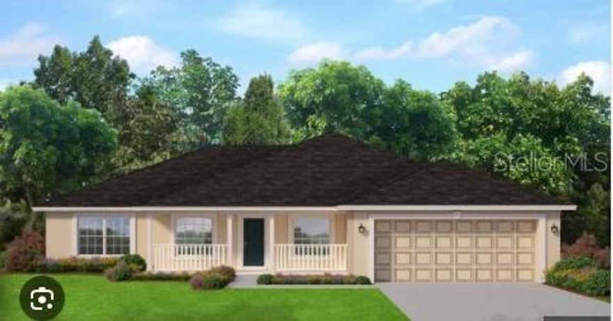 Under Construction. This spacious, new construction home offers 3 bedrooms, 2 baths, and a versatile den/study. Designed with a thoughtful split-bedroom layout, it's ideal for entertaining. The vaulted ceilings in the main living areas create an open and inviting atmosphere, complemented by a breakfast-bar kitchen, sprawling great room, and a private master suite. Special features include reverse osmosis water filtration in the kitchen, elegant vaulted ceilings, granite countertops, 5 1/4" decorative baseboards, and 5 panel doors throughout. Additional highlights include a spacious indoor laundry room, and ample walk-in closets with ventilated shelving. This brand-new home will be covered by a one-year builder warranty, a two-year systems warranty, and a 10-year structural warranty for added peace of mind! Only $1000 to get under contract, majority of closing costs paid with the use of a preferred lender!