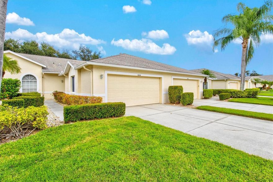 Maintenance-free living, countless amenities, and the ideal location mean this villa is the Florida lifestyle you have dreamed of finding! 

This two-bedroom, two-bathroom villa features a two-car garage, a designated den that could easily be transformed into a separate guest space, a separate laundry room, and a screened lanai and porch.

Tastefully designed and beautifully updated, you won’t have to do more than move yourself in! When you first enter this home, you’ll be greeted by a luxurious foyer that welcomes you into the kitchen and main living space. This villa’s open floor plan and spacious living area mean you’ll never miss out on the conversation. Off the living space, you’ll find the main bathroom, guest room, and owner's suite with an attached ensuite complete with a walk-in closet, double vanity, and beautiful soaking tub. Enjoy the warm breeze on your screened patio while enjoying the beautiful tropical landscaping! Upgrades include: 2021 fully renovated Kitchen with Samsung Air-Fry option oven, easy reach pull out bottom cabinets, top cabinets with decorative glass fronts, upgraded countertops, and lighting upgrades. Luxury plank Vinyl flooring, luxury carpet upgrade in Master. A/C, handler, and water heater new installs recently.

MOVE RIGHT IN AND ENJOY!

Twelve Oaks Villas features golf resort-style amenities and is ideally located off State Road 70 and Braden River Road, putting you just minutes to I-75 and everything Florida’s Gulf Coast has to offer! The Golf Lifestyle at Tara isn't only top rated for its amenities. It features pickleball, fitness center, resort style pool, an extended events and activities list, tennis, spa, and many social gatherings.