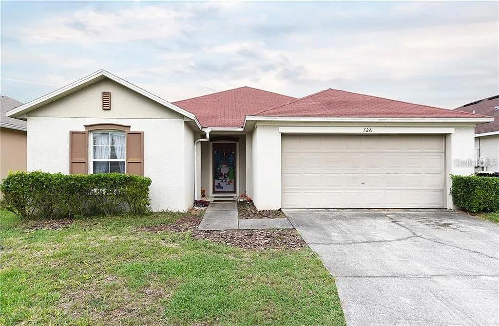 Welcome to this beautiful 3 bedroom one story house. As you walk in to the home your 1st and 2nd bedroom share a bathroom on the left and your master bedroom is privately located on the right side. The bonus room can be used as a 4th bedroom. You are welcomed by a large hallway that leads you into the living room and then the SPACIOUS family room/dinning area/kitchen combo. The open concept is perfect for entertaining your guests and family. Opening the sliding doors leads you to a beautiful screened pool where you can sit and enjoy Florida's everyday magical sunsets. The house is located in a very desirable complex on US 27, Four Corners. This newly developing area is very close to all major roads, shopping, restaurants and all the Disney parks and entertainment venues.