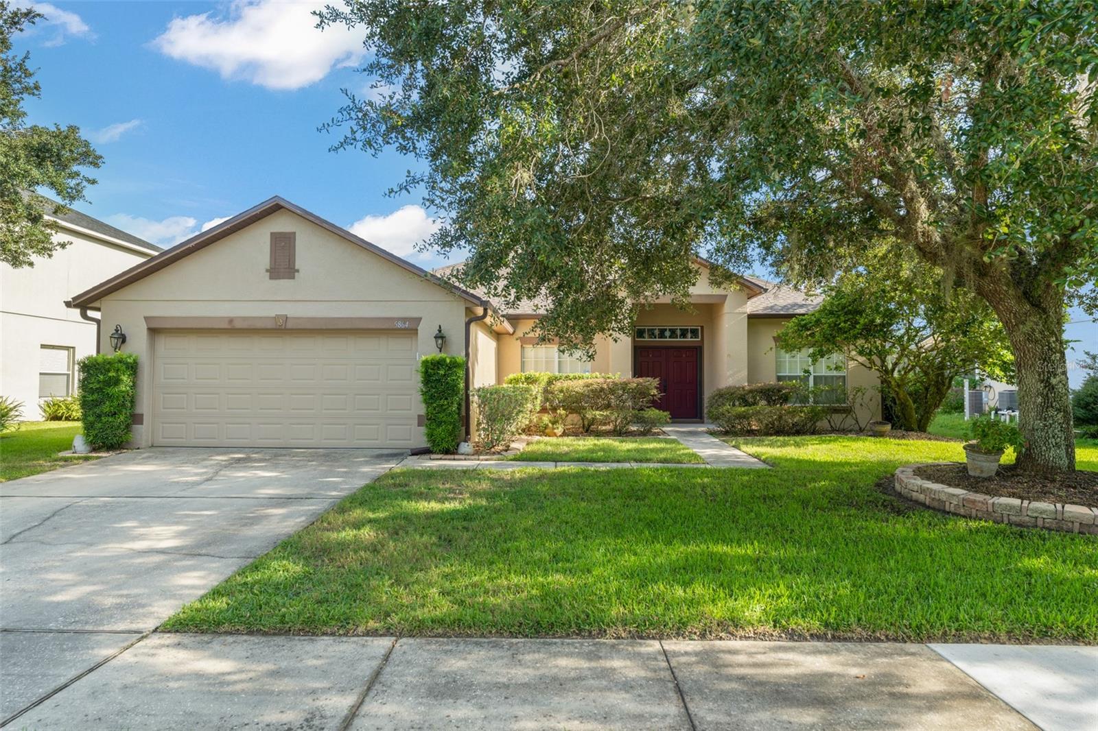 Brand new roof and brand new HVAC on this beauty! Move-in ready spacious 3 bedroom, 2 bathroom with an open floor plan! The grand entrance welcomes you with broad double doors. A dedicated office space with built-ins allows you to privately work from home while enjoying a glorious view of the front yard. The oversized master bedroom features an extra large walk-in closet and a master bathroom with dual sinks and a separate glass shower and soothing garden tub. The split floor plan features the secondary bedrooms which share a bathroom. The great room at the heart of the home provides the living space you need. Two French doors lead to an expansive screened-in porch which overlooks the pristine landscaped backyard. The backyard sits on nearly a quarter of an acre and is fully fenced with plenty of room to entertain. The kitchen features stainless steel appliances, tall cabinets, and even a place for your wine bottles. Crown molding, vaulted ceilings, and arched doorways complement the charm of this turnkey home. Zoned for highly rated Seminole County schools. Schedule your private showing today! **This house comes with a REDUCED RATE through the seller's preferred lender. This is a lender-paid rate buydown that reduces the buyer's interest rate and monthly payment.**