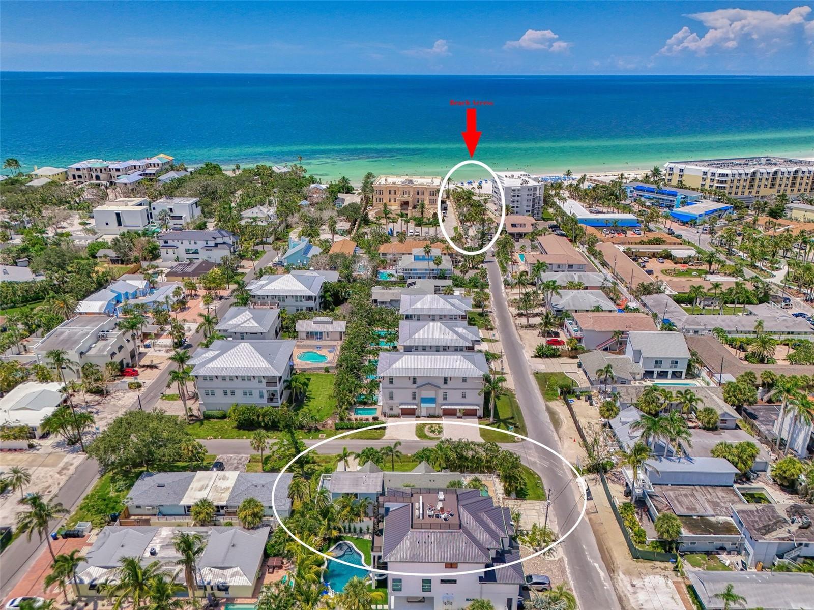 This is a short term rental. Listing reflects peak season weekly rate. Whether you’re seeking a relaxing beach escape or an adventure-filled vacation, Sanctuary at the Point offers the perfect home base. Its prime location, luxurious amenities, and proximity to both the beach and South Siesta Key Village make it an exceptional choice for creating unforgettable memories. This spacious, fully remodeled home comfortably sleeps up to 8 guests across four beautifully appointed bedrooms. Each room is thoughtfully designed with plush bedding, contemporary furnishings, and ample natural light, ensuring a restful and rejuvenating stay. The first bedroom features a luxurious queen bed with an attached private bathroom. The second boasts a queen bed with an ensuite bathroom. The third bedroom offers a spacious king bed, secluded in a private wing of the house with its own living area, bathroom, and dining area. The fourth bedroom is situated upstairs near the third living space, and has two twin beds and an accompanying full bathroom. Every detail of this home's interior has been meticulously updated, providing a seamless blend of luxury and comfort with an open-concept living area, sleek hardwood floors, a gourmet kitchen with stainless steel appliances and quartz countertops, and a dedicated workspace. Outside, you can dive into relaxation with your own private pool, which is surrounded by lush tropical landscaping for a tranquil oasis. Ready for your best vacation yet? Book your escape to Sanctuary at the Point today!