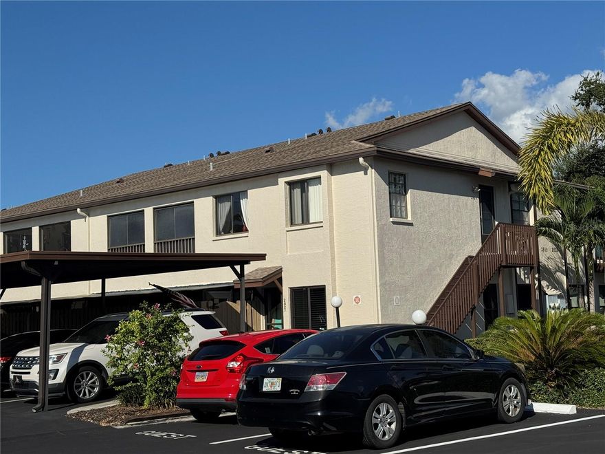 Ground level corner condo * Nice upgrades by present owner * Covered parking * Electric Fireplace to welcome those cool winter mornings *