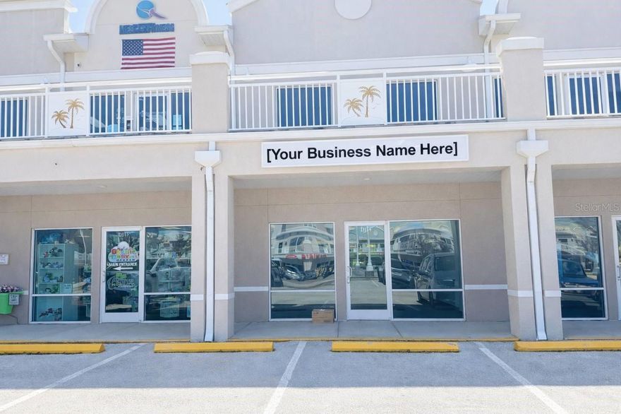 Excellent commercial opportunity located in City Marketplace in the heart of Palm Coast. This first-floor commercial unit features a versatile open floor plan, making it ideal for a wide range of businesses including retail, office, studio, or service-based operations. The unit includes two separate entrances, one at the front for customer access and another at the rear for convenience, deliveries, or private entry. A dedicated private bathroom is also located within the unit. Recently freshly painted with brand-new flooring throughout, the space is turnkey and ready for immediate occupancy, allowing a business to move in and begin operations right away. Situated near long-standing local favorites and anchor businesses such as MPower Fitness and Dominic’s Deli, this location benefits from consistent foot traffic and strong community presence. The plaza offers ample parking and a well-maintained environment, providing convenience for both customers and staff. With its prime Palm Coast location, flexible layout, and proximity to established businesses, this property presents an excellent opportunity for businesses looking to grow in a busy and thriving commercial center.