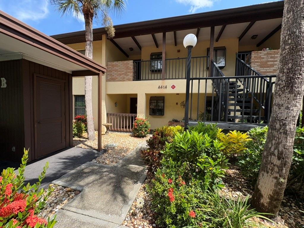 A rarely available first floor condo in the Spicewood community! Located within River Isles Golf Community, Spicewood is a separate community with 56 condos, pool and a clubhouse. This charming split two bedroom, two bath unit has an eat-in kitchen, living room/dining room, and inside laundry closet. The kitchen has a cute garden window for your plants or baubles. The dining room has a buffet/dry bar with cabinets for extra storage. The lanai is enclosed with glass sliders to the back patio and includes screens. A carport and shed are included; condo fees include outside maintenance, pest control, roof, pool maintenance, basic cable and WIFI, water, sewer and trash. River Isles is a separate association, and golf membership is available for a fee to the River isles 9-hole course. Spicewood is a 55+ community and close to grocery stores, restaurants, pharmacy and other businesses. Two miles from I-75 and conveniently located for driving to Anna Maria Island, St. Pete, and Sarasota. Ready for you to move right in!
